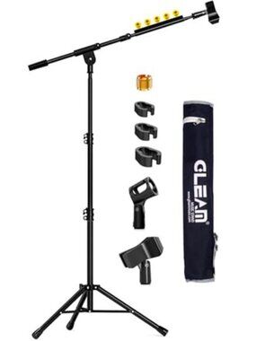 Microphone Stand for Light Microphone less than 1 LB - Tripod Boom Arm Mic Stand